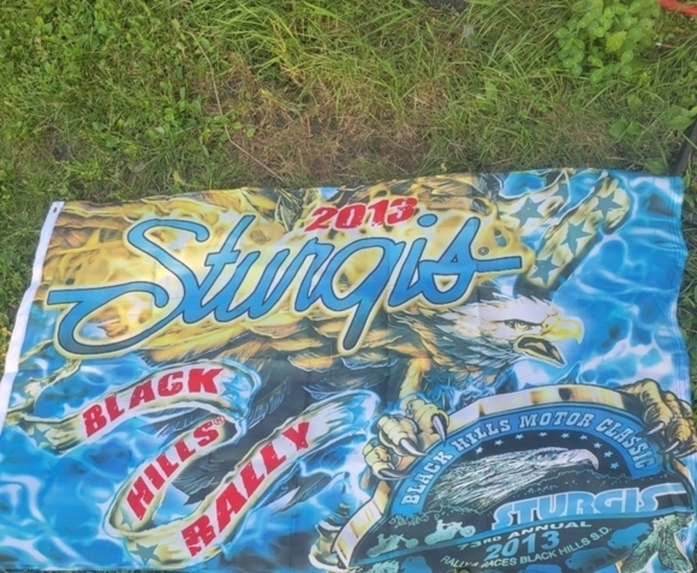 Sturgis 2013 Black Hills‎ Rally Flag 73rd annual motorcycle rally